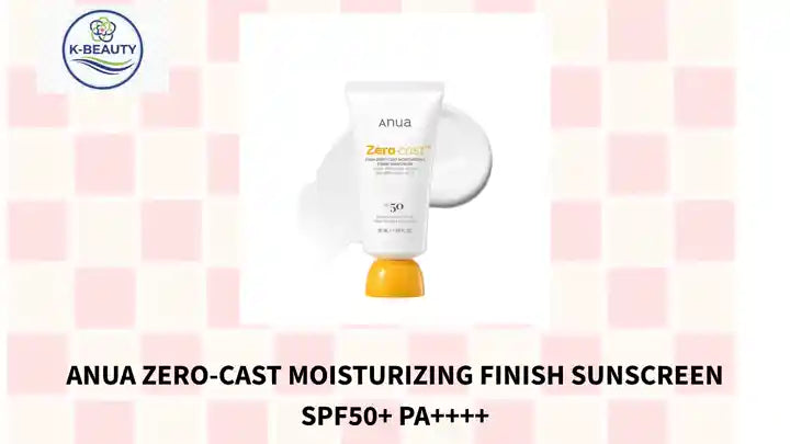 ANUA Zero-Cast Moisturizing Finish Sunscreen SPF50+ PA++++ by@Outfy